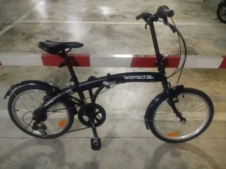 Bicicleta Wayscral Plegable Negra
