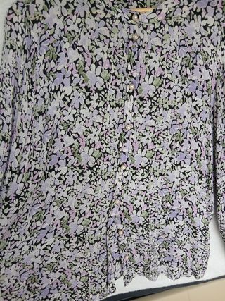 Camicia Kaffe viscosa fiorata lilla