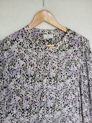 Camicia Kaffe viscosa fiorata lilla