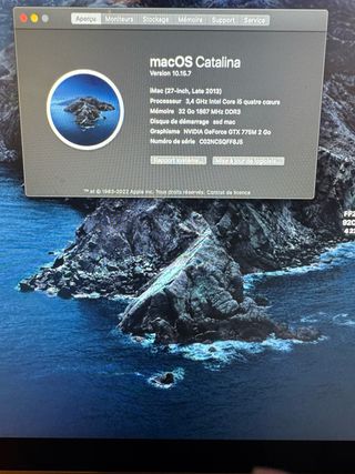 iMac 27 Late 2013 macOS Catalina