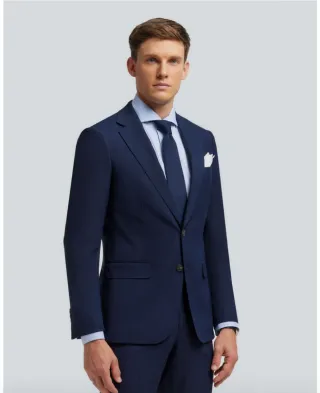 Traje de chaqueta azul hombre