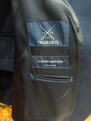 Traje de chaqueta azul hombre