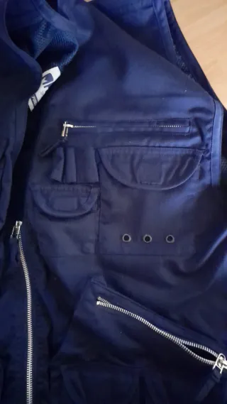 Gilet Tattico MASTER Blu Multitasche XXL