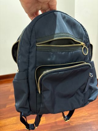 Mochila azul mujer