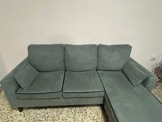 Sofá modular gris 3 plazas