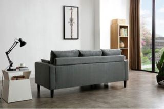 Sofá modular gris 3 plazas