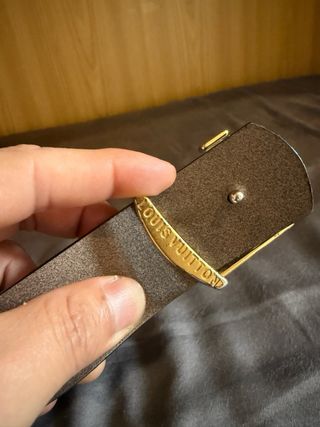 Cintura monogram marrone