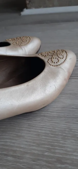 Zapatos Jaime Mascaró Talla 39 Beige/Oro