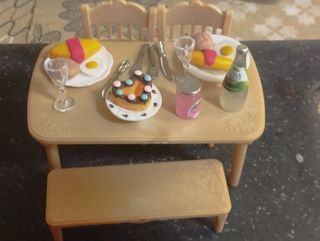 Mesa Comedor Sylvanian Families Completa