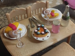 Mesa Comedor Sylvanian Families Completa