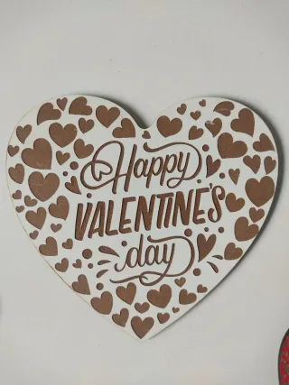 Corazón grabado láser