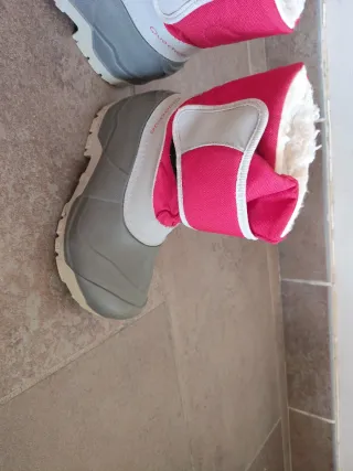 Botas de nieve rojas y grises 32/33