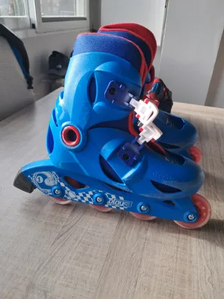 Patines en línea Oxelo niño azul/rojo