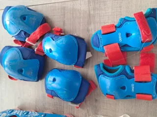 Patines en línea Oxelo niño azul/rojo