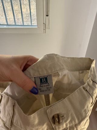 Bermudas beige hombre vintage Talla L