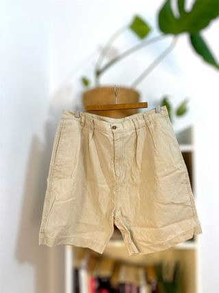 Bermudas beige hombre vintage Talla L