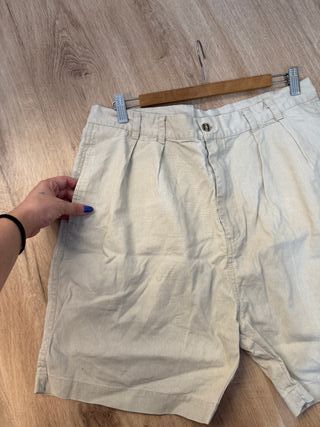 Bermudas beige hombre vintage Talla L