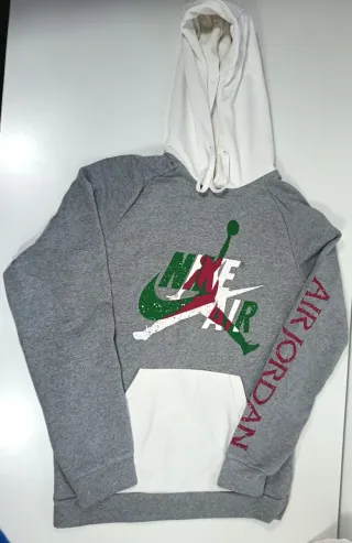 Sudadera Nike Air Jordan Gris/Blanco M