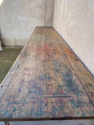 Mostrador Taller Mesa Industrial Madera Metal