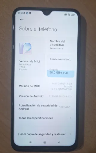 Xiaomi Redmi Note 8 Negro