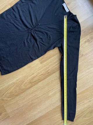 Jersey Zara Negro escote pico Talla M