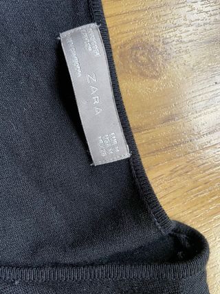 Jersey Zara Negro escote pico Talla M