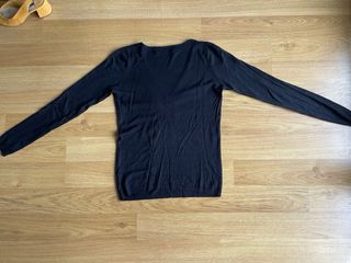Jersey Zara Negro escote pico Talla M