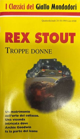 Set 7 (sette) libri gialli di Rex Stout