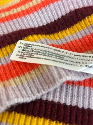 Jersey Zara rayas manga abullonada