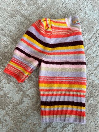 Jersey Zara rayas manga abullonada