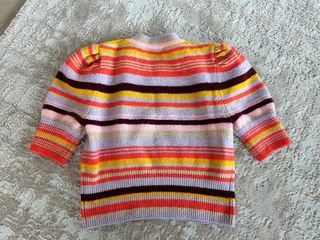 Jersey Zara rayas manga abullonada