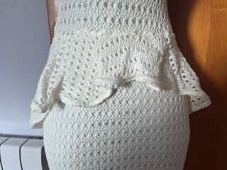 Vestido ajustado adlib ganchillo péplum Bershka