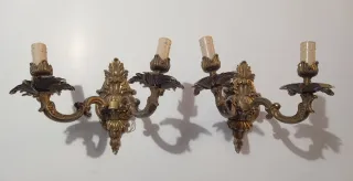 Applique vintage ottone dorato