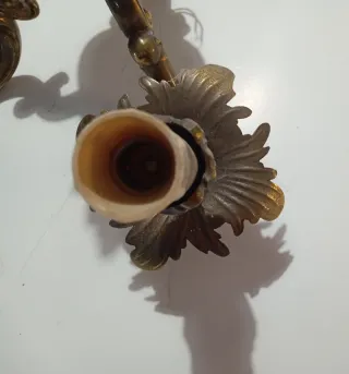 Applique vintage ottone dorato