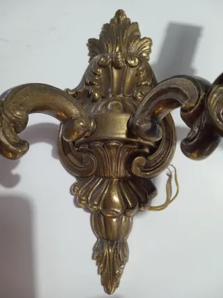 Applique vintage ottone dorato