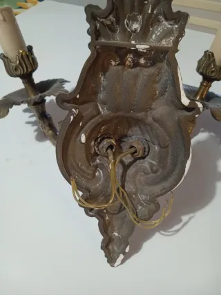 Applique vintage ottone dorato