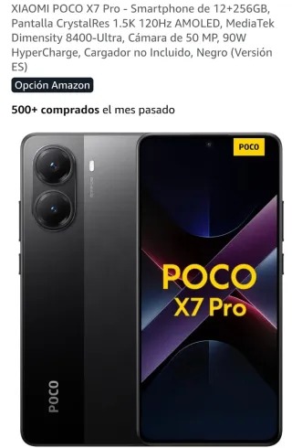 Smartphone Xiaomi POCO X7 Pro 12+256GB Nero