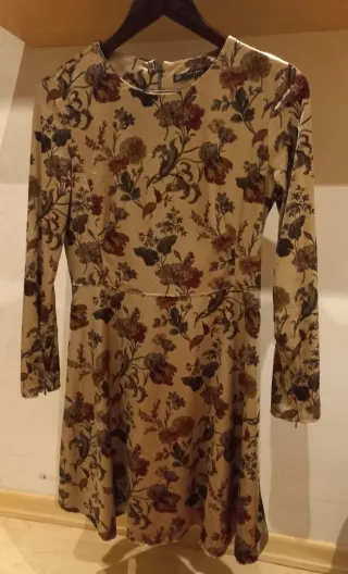 Vestido estampado satinado