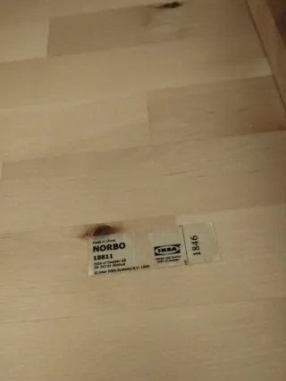 Mesa abatible de pared madera 79x56