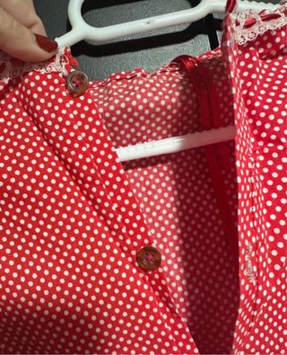 Vestido Chulapa Niña Rojo talla 10 años.