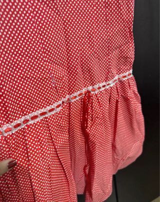 Vestido Chulapa Niña Rojo talla 10 años.