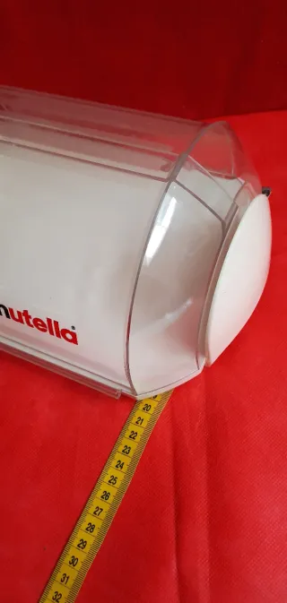 Contenitore Nutella trasparente da collezione.