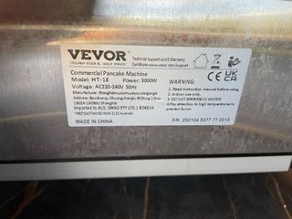 Máquina Crepera VEVOR Placa Plana