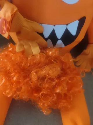 Disfraz Pareja Monstruos Naranja y Verde