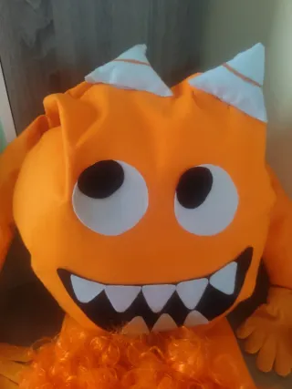 Disfraz Pareja Monstruos Naranja y Verde