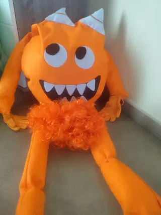 Disfraz Pareja Monstruos Naranja y Verde