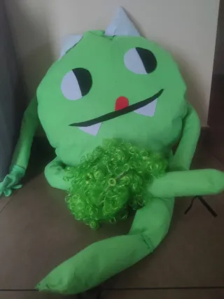 Disfraz Pareja Monstruos Naranja y Verde