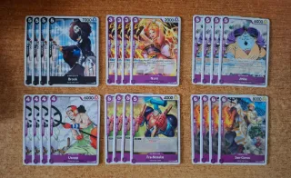 Piccolo lotto di carte di One Piece TCG eng