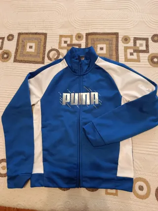 Chaqueta Puma azul y blanca