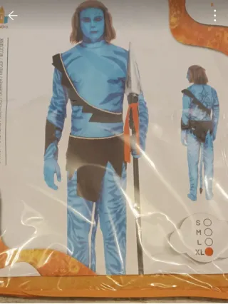 Disfraz Avatar Hombre Talla XXL